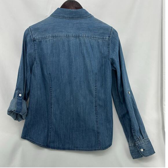 Talbots Blue Denim Button Down Shirt - Picture 2 of 6